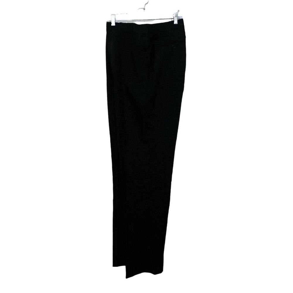 Victorio Couture Dress Slacks 42R Black Flat Front Tailored Fit Unhemmed $199